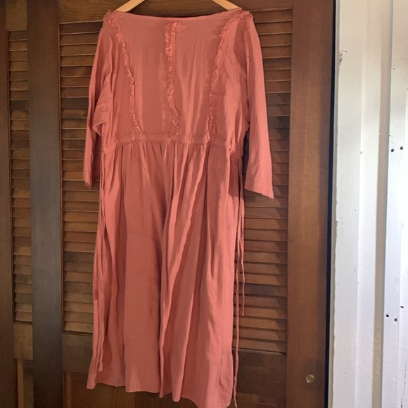 Cocoricooo boho prairie Rose Pink Dress - Picture 4 of 6